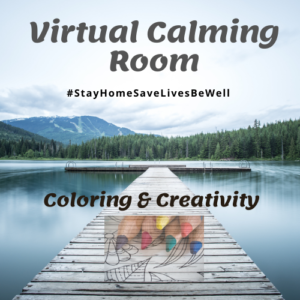 virtual calming room coloring image