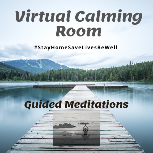 virtual calming room guided meditation image