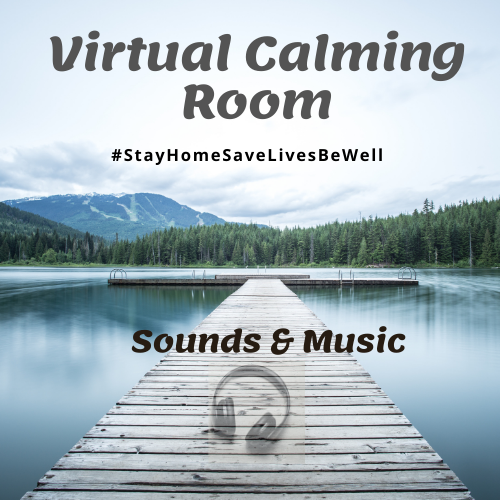 virtual calming room sounds and music image